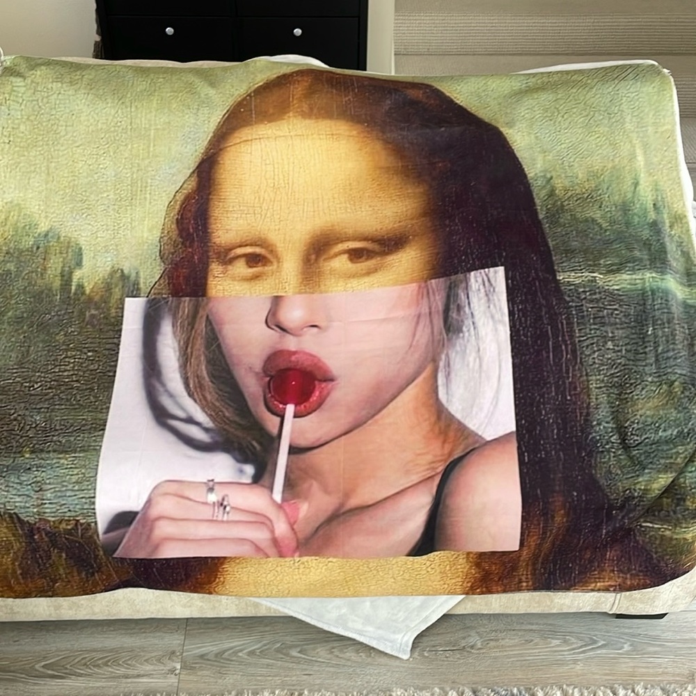 Mona Lisa lollipop tapestry